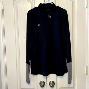 NWT Under Armour Lightweight Black Women’s Long Sleeves Top 1/2 Zip 3XL